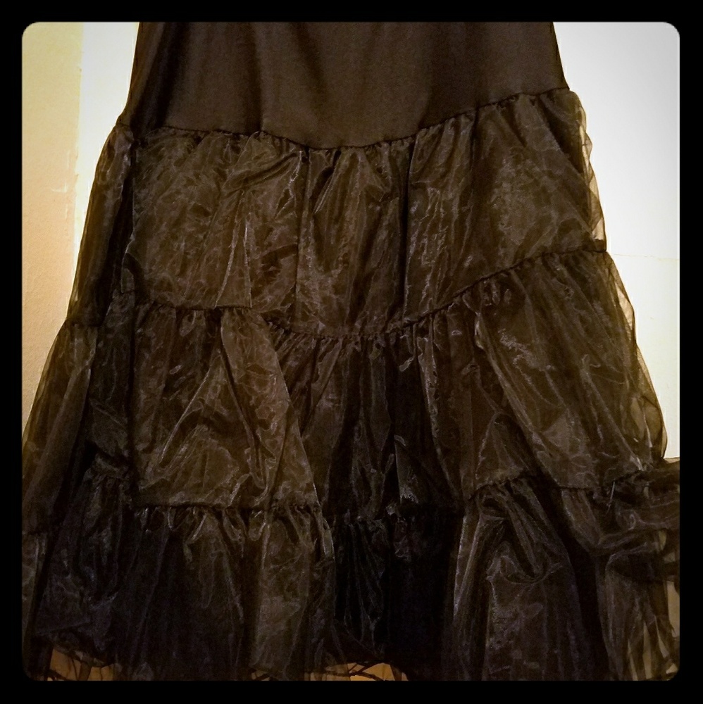 EUC Black Crinoline